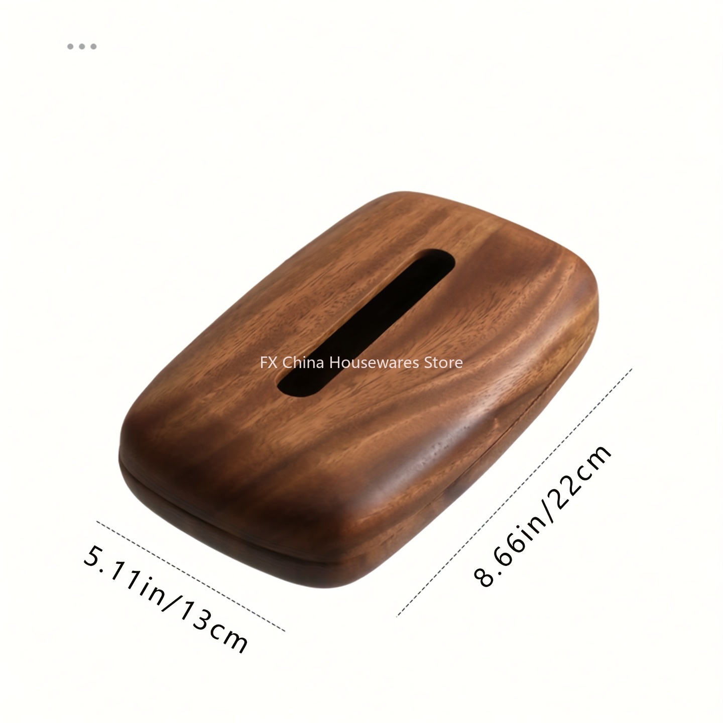 Walnut Wood Tissue Box Cover H - Agar Tissue Culture 评论和价格