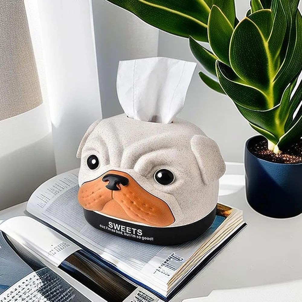 1pc Cute Dog Shape Tissue Box  - Agar Tissue Culture 评论和价格